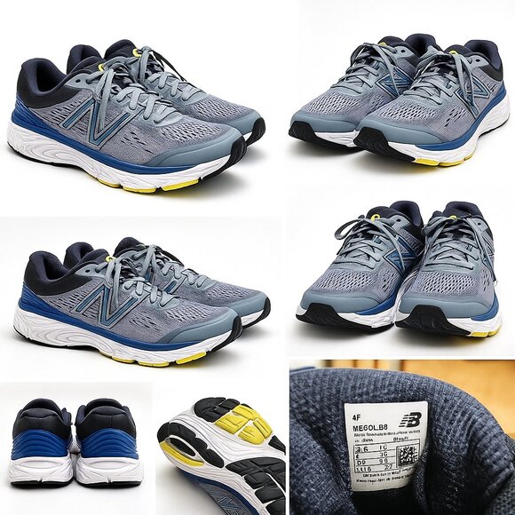 New Balance 840V5 Mens 9.5 4E WIDE Road Running Shoes M840LB5 Blue Gray - Picture 2 of 4